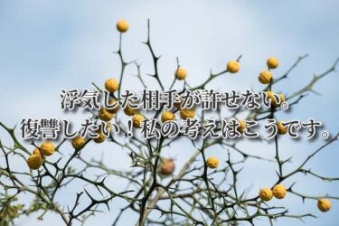 浮気した相手が許せない。復讐したい！私の考えはこうです。